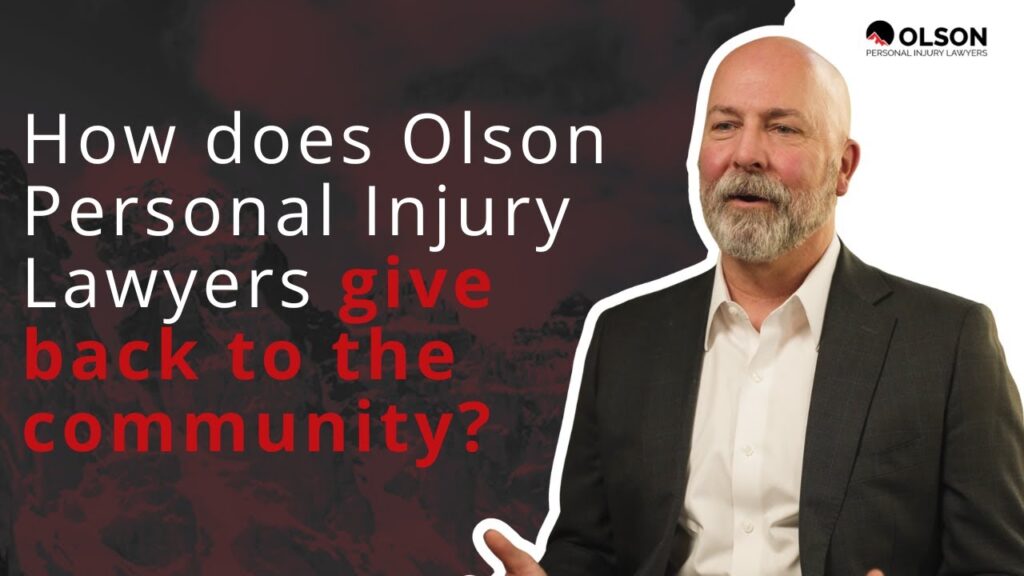 How Does Olson Personal Injury Lawyers Give Back to the Community?