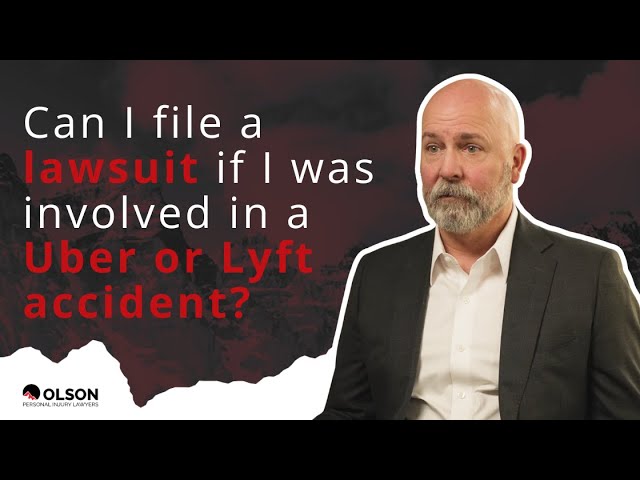 file a lawsuit if involved in uber or lyft accident