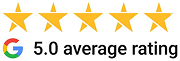 Google 5.0 average rating icon