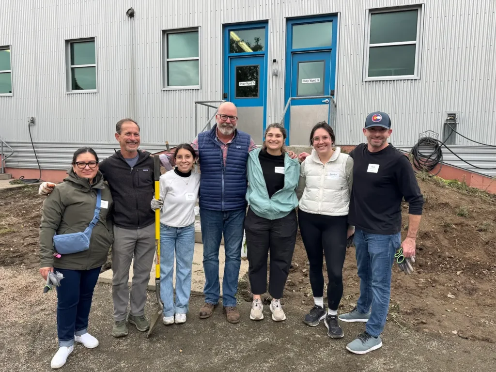 Sean and the Olson Personal Injury Lawyers team volunteering at Foothills Animal Shelter