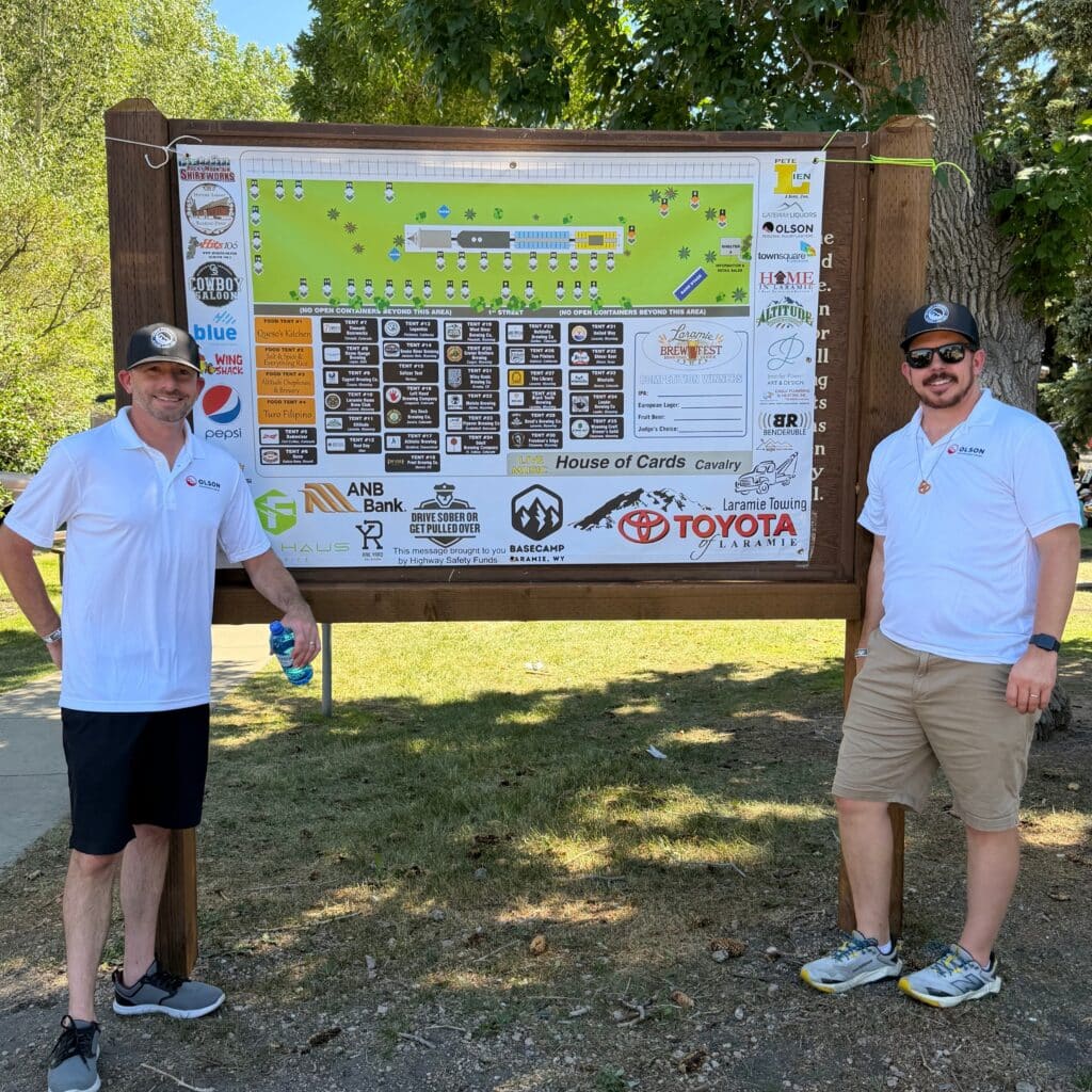 olson personal injury lawyers at Laramie Brewfest